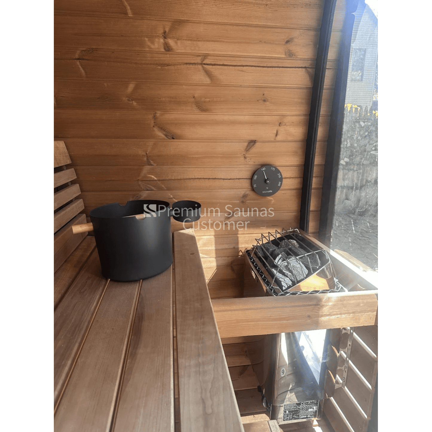 Aspen Peak- Model CL4G 3 Person Cube Series Outdoor Sauna Kit-Sauna-Aspen Peak Solutions