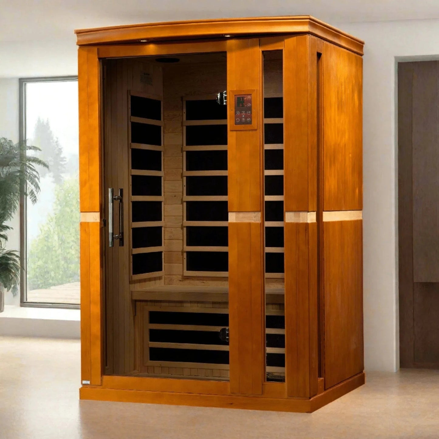 Aspen Peak- "Vittoria" 2-person Low EMF FAR Infrared Sauna - DYN-6220-01-Sauna-Aspen Peak Solutions