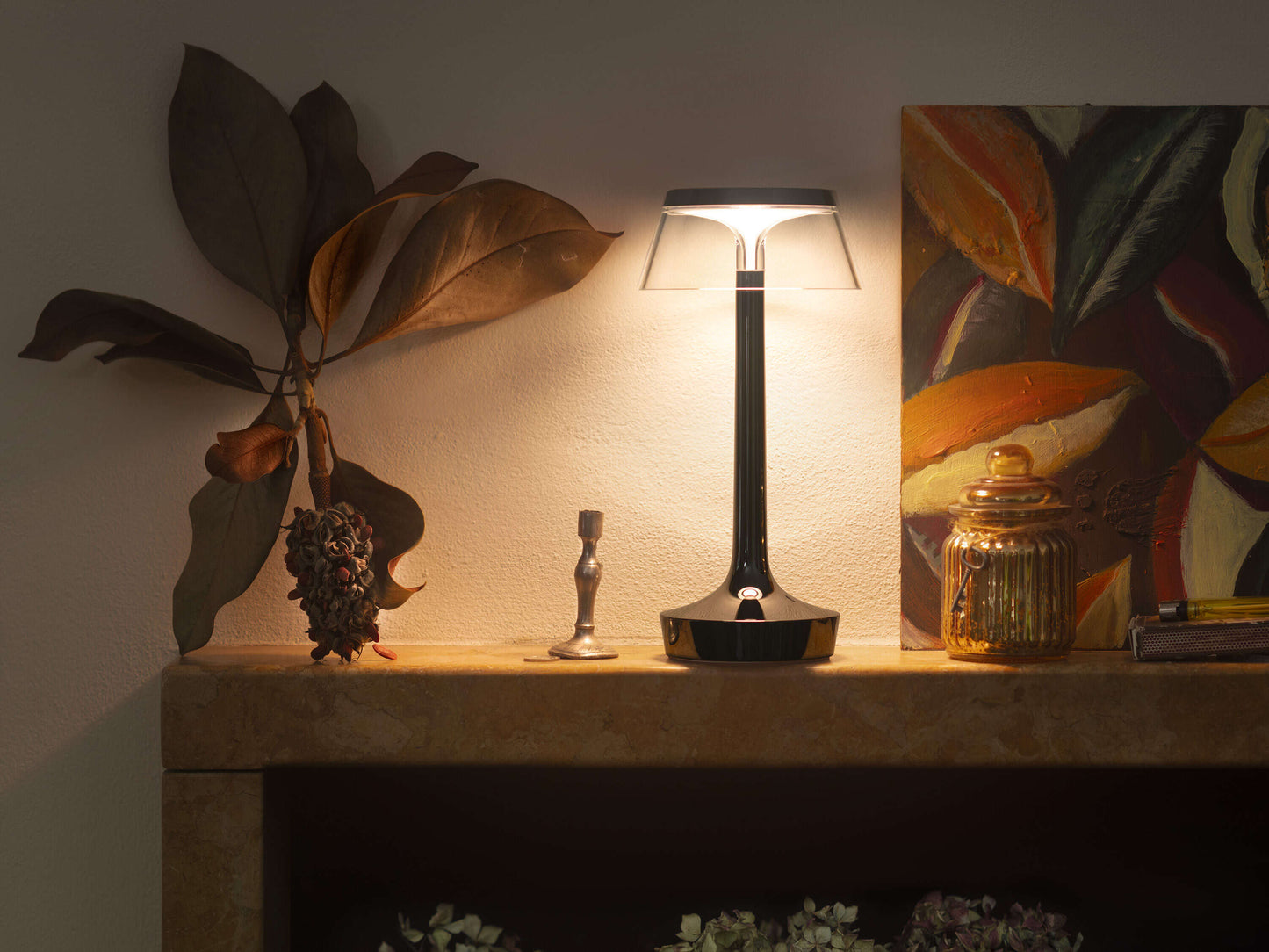 Portable LED Table Lamp with Rechargeable Base