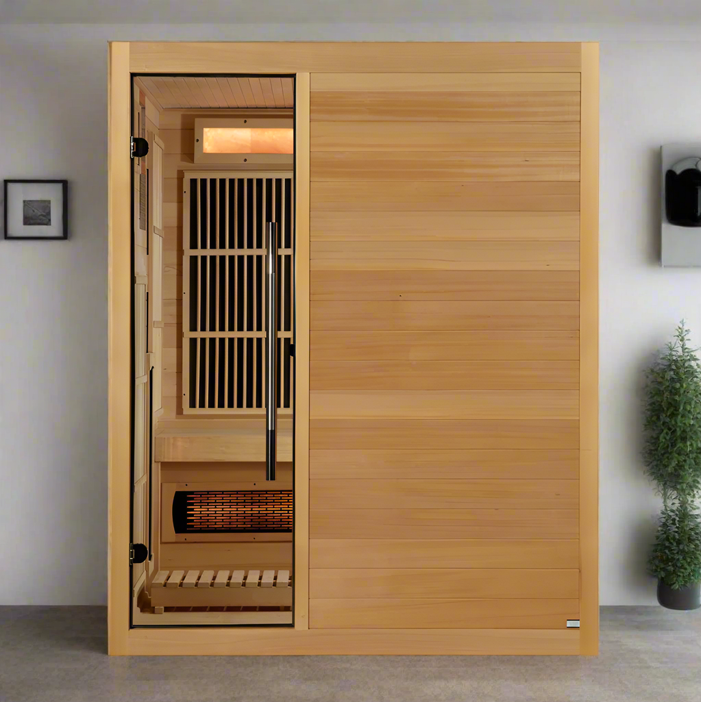 Aspen Peak- 2025 Soria GDI-8330-01 3 Person Hybrid Indoor Sauna.-Sauna-Aspen Peak Solutions