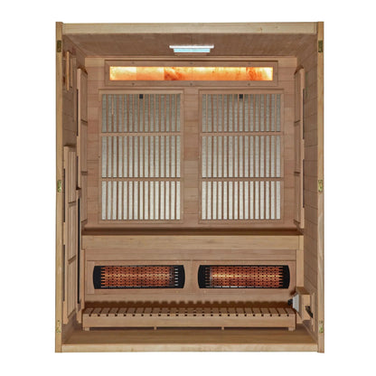 Aspen Peak- 2025 Soria GDI-8330-01 3 Person Hybrid Indoor Sauna.-Sauna-Aspen Peak Solutions