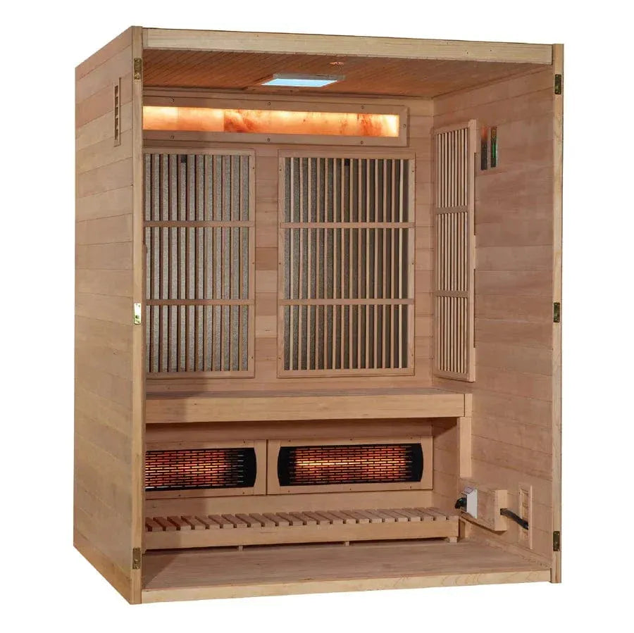 Aspen Peak- 2025 Soria GDI-8330-01 3 Person Hybrid Indoor Sauna.-Sauna-Aspen Peak Solutions
