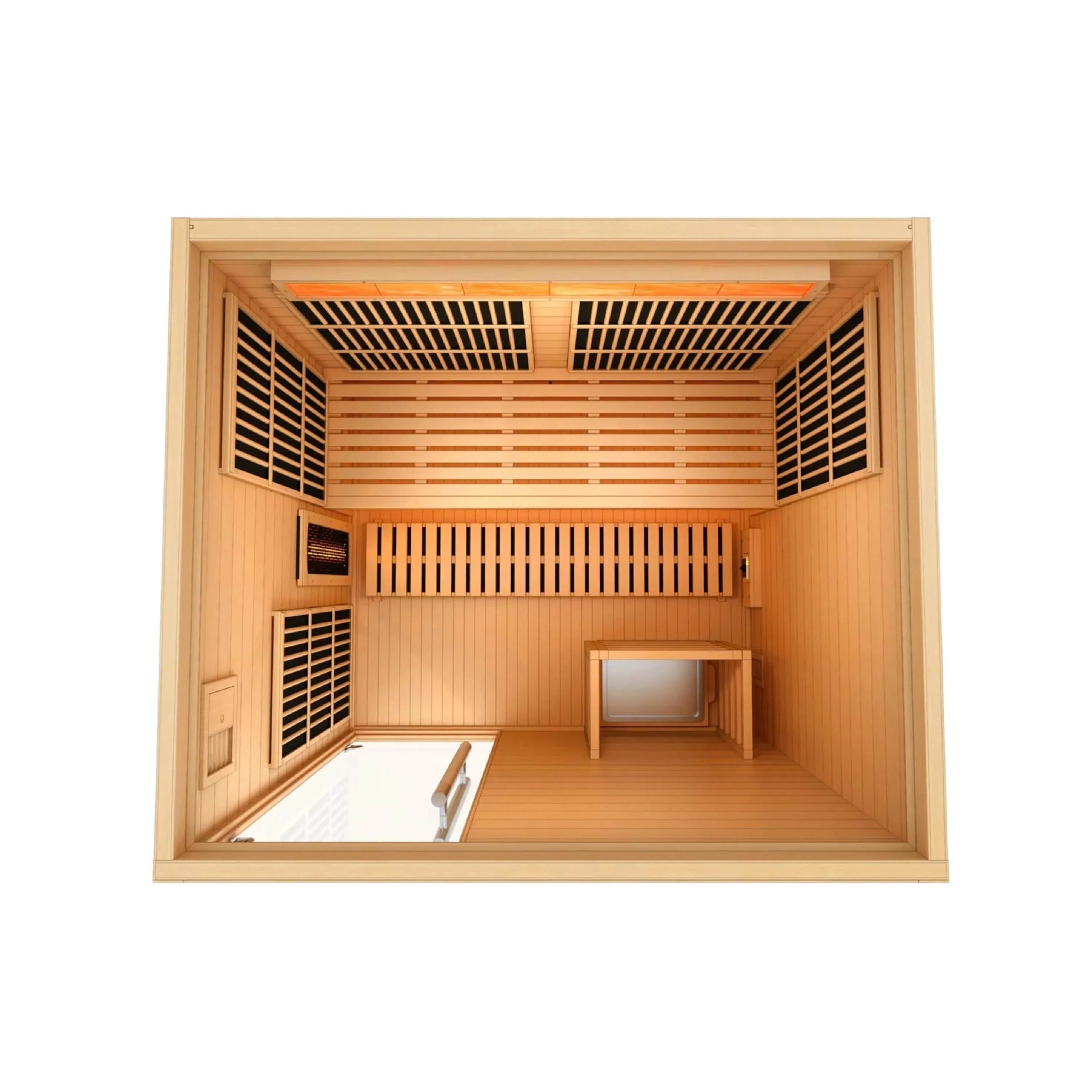 Aspen Peak- 2025 Soria GDI-8330-01 3 Person Hybrid Indoor Sauna.-Sauna-Aspen Peak Solutions