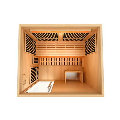 Aspen Peak- 2025 Soria GDI-8330-01 3 Person Hybrid Indoor Sauna.-Sauna-Aspen Peak Solutions