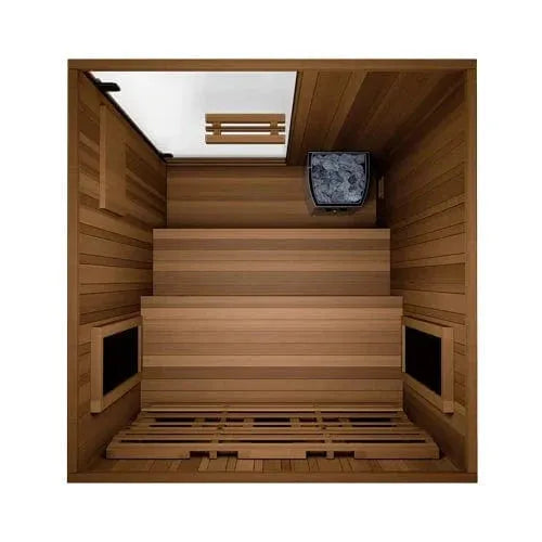 Aspen Peak- 4 Trinity Infrared and Traditional 2-Person Hybrid Sauna-Sauna-Aspen Peak Solutions