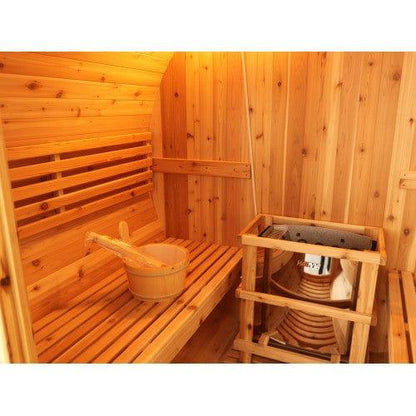 Aspen Peak- Aurora 2-4 Person Traditional Barrel Sauna 300SH-Aspen Peak Solutions