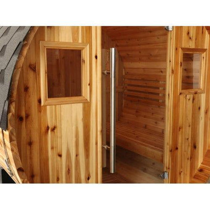 Aspen Peak- Aurora 2-4 Person Traditional Barrel Sauna 300SH-Aspen Peak Solutions
