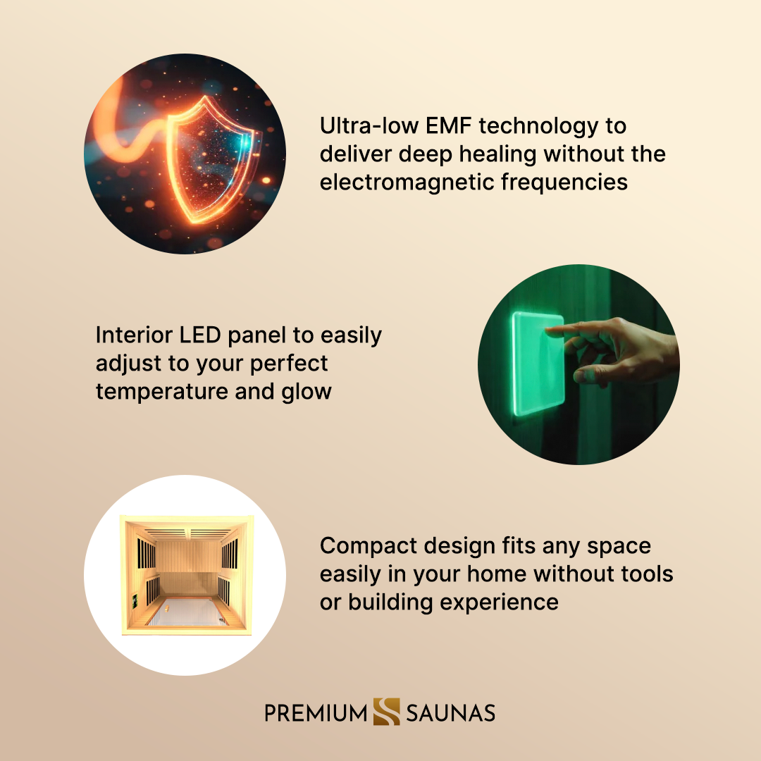 Aspen Peak- Avila Elite 1-2-person Ultra Low EMF FAR Infrared Sauna - DYN-6103-01 Elite-Sauna-Aspen Peak Solutions