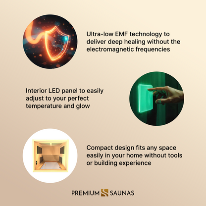 Aspen Peak- Avila Elite 1-2-person Ultra Low EMF FAR Infrared Sauna - DYN-6103-01 Elite-Sauna-Aspen Peak Solutions