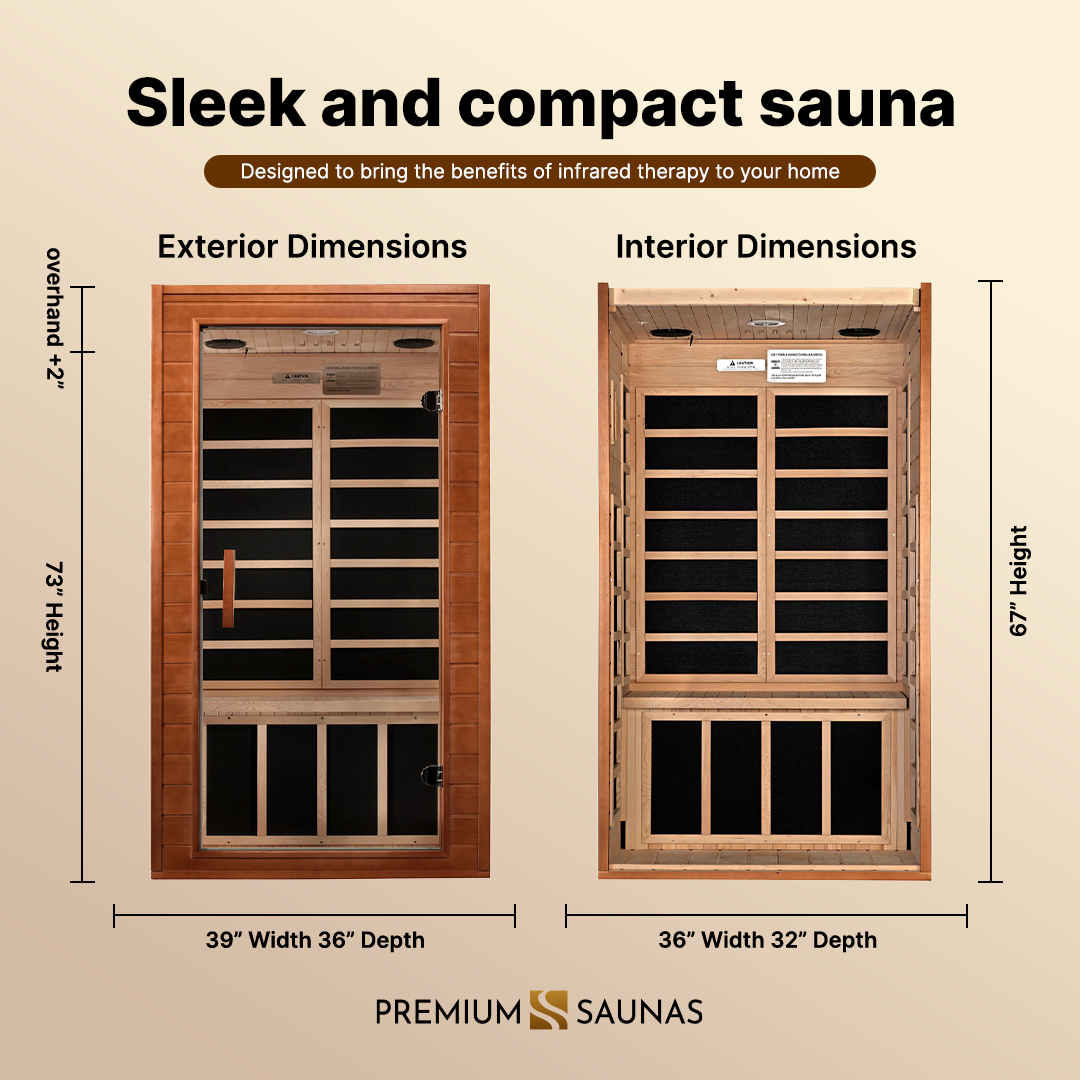 Aspen Peak- Avila Elite 1-2-person Ultra Low EMF FAR Infrared Sauna - DYN-6103-01 Elite-Sauna-Aspen Peak Solutions