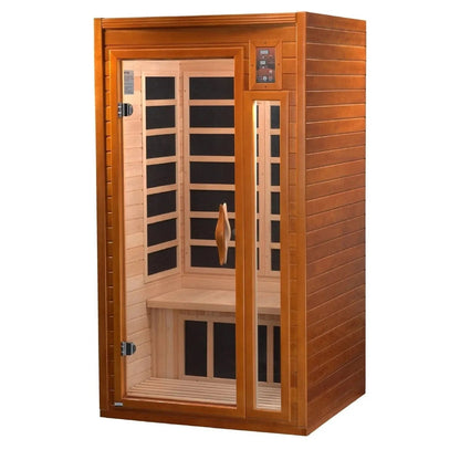 Aspen Peak- "Barcelona" 1-2-person Low EMF FAR Infrared Sauna DYN-6106-01-Sauna-Aspen Peak Solutions