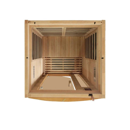 Aspen Peak- Barcelona Elite 1-2-person Ultra Low EMF FAR Infrared Sauna - DYN-6106-01 Elite-Sauna-Aspen Peak Solutions