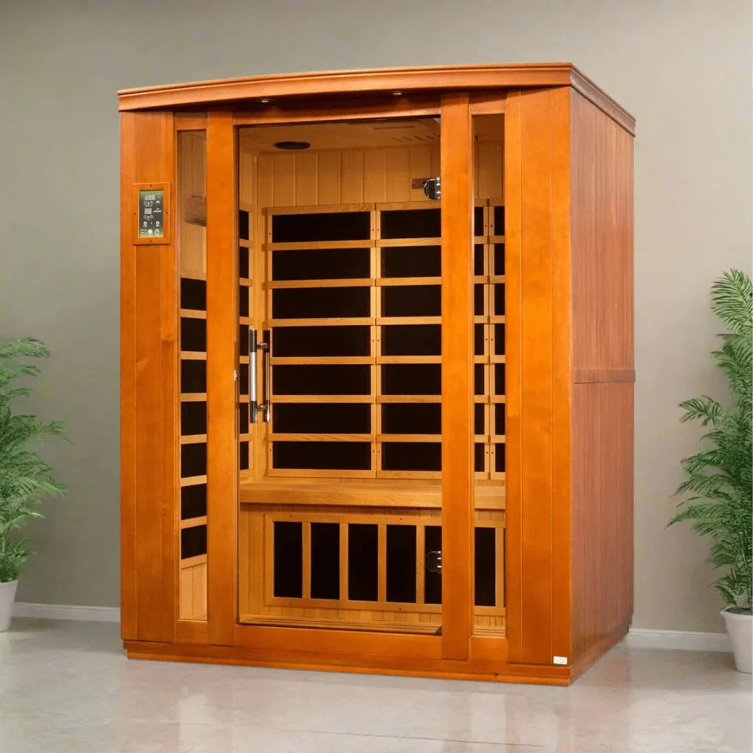 Aspen Peak- "Bellagio" 3-person Low EMF FAR Infrared Sauna - DYN-6306-02-Sauna-Aspen Peak Solutions