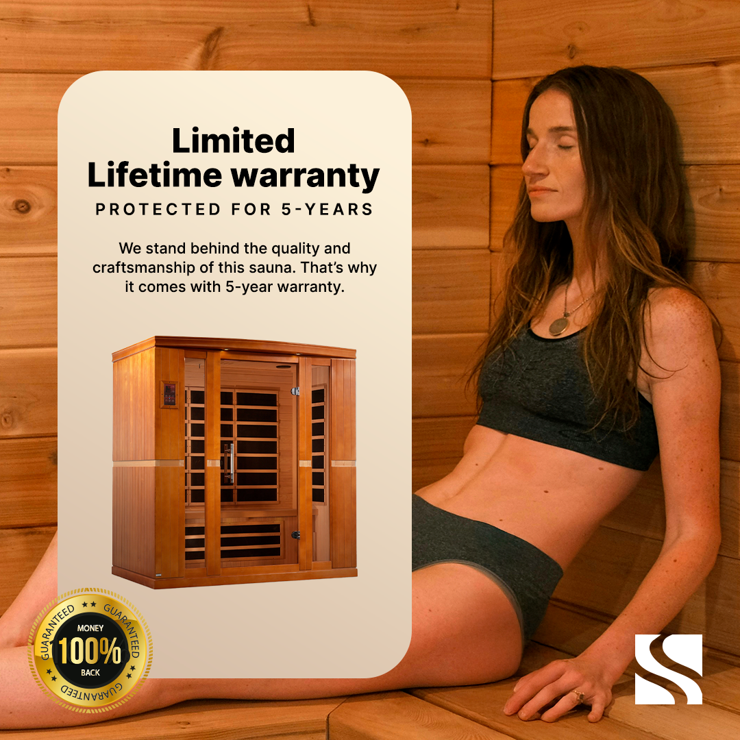 Aspen Peak- "Bergamo" 4-person Low EMF FAR Infrared Sauna DYN-6440-01-Sauna-Aspen Peak Solutions