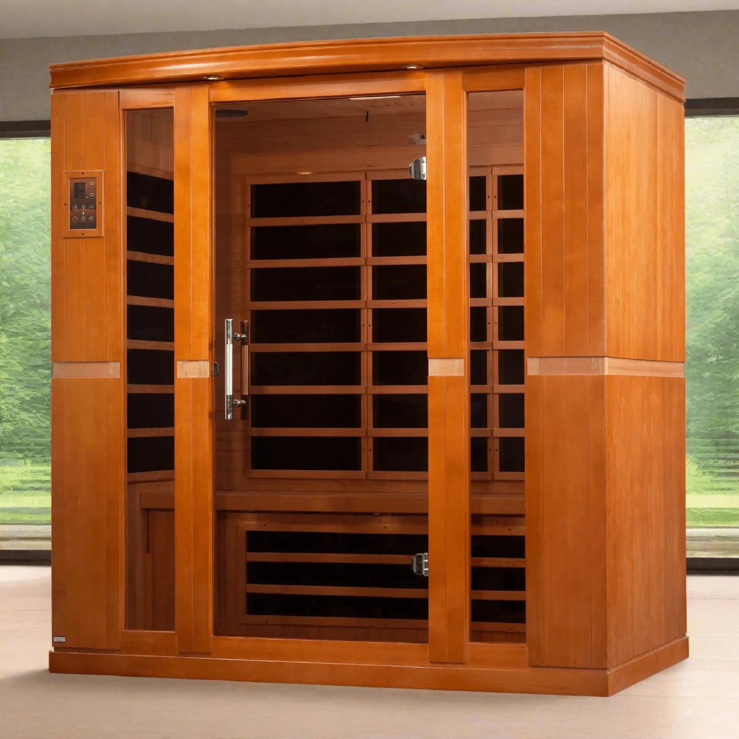 Aspen Peak- "Bergamo" 4-person Low EMF FAR Infrared Sauna DYN-6440-01-Sauna-Aspen Peak Solutions