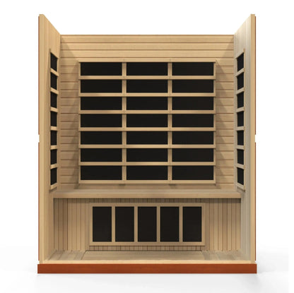 Aspen Peak- "Bergamo" 4-person Low EMF FAR Infrared Sauna DYN-6440-01-Sauna-Aspen Peak Solutions