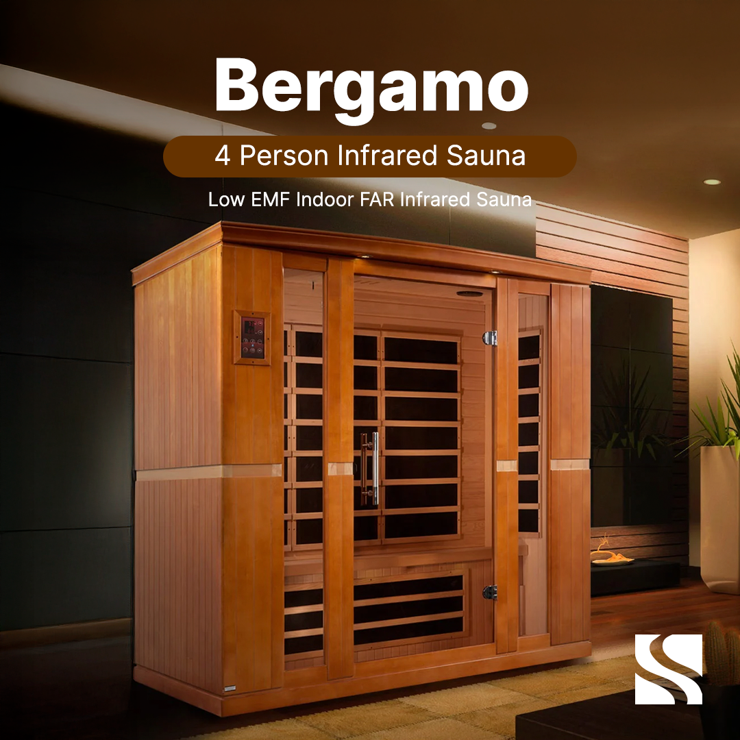 Aspen Peak- "Bergamo" 4-person Low EMF FAR Infrared Sauna DYN-6440-01-Sauna-Aspen Peak Solutions