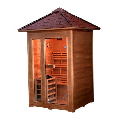 Aspen Peak- Bristow 2-Person Outdoor Traditional Sauna 200D2-Sauna-Aspen Peak Solutions