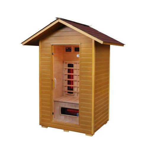 Aspen Peak- Burlington 2-Person Outdoor Infrared Sauna 200D-Sauna-Aspen Peak Solutions