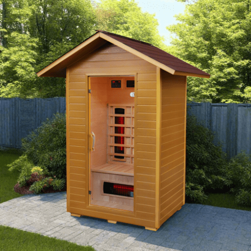 Aspen Peak- Burlington 2-Person Outdoor Infrared Sauna 200D-Sauna-Aspen Peak Solutions