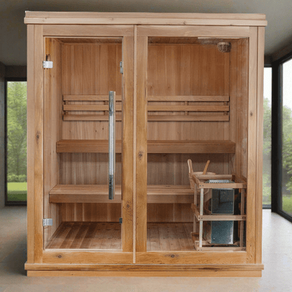 Aspen Peak- Charleston 4-Person Indoor Traditional Sauna 400TN-Sauna-Aspen Peak Solutions