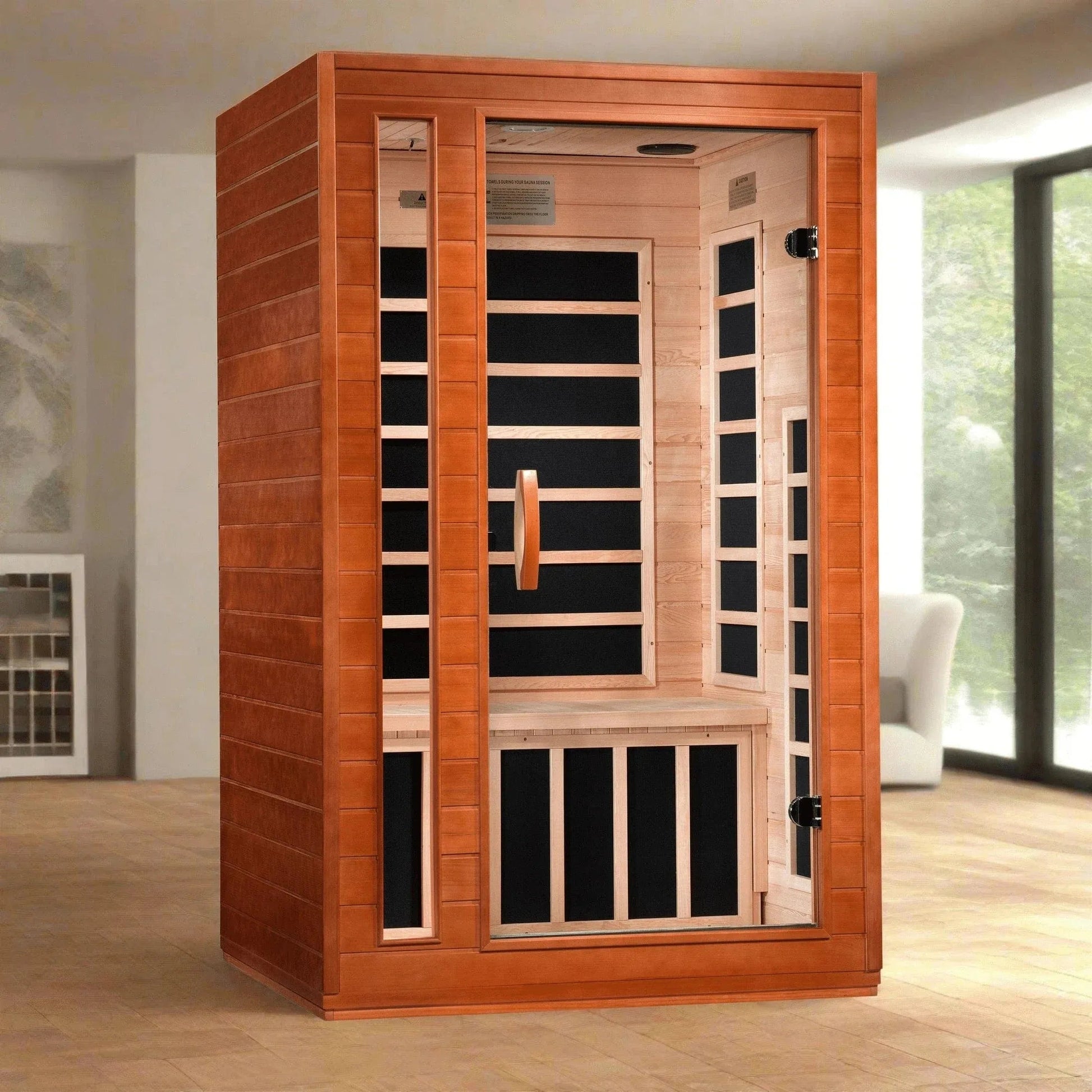 Aspen Peak- "Cordoba" 2-person Low EMF FAR Infrared Sauna - DYN-6203-01-Sauna-Aspen Peak Solutions