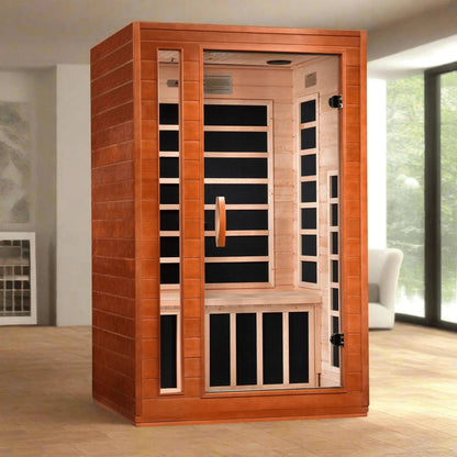 Aspen Peak- "Cordoba" 2-person Low EMF FAR Infrared Sauna - DYN-6203-01-Sauna-Aspen Peak Solutions