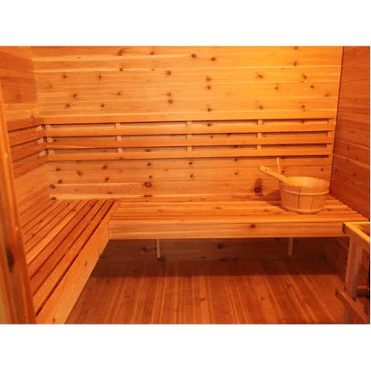 Aspen Peak- Denali 4-Person Contemporary Outdoor Sauna with 6kW Heater-Sauna-Aspen Peak Solutions