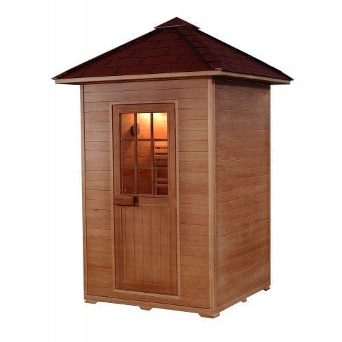 Aspen Peak- Eagle 2-Person Outdoor Traditional Sauna 200D1-Sauna-Aspen Peak Solutions