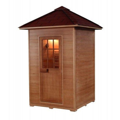 Aspen Peak- Eagle 2-Person Outdoor Traditional Sauna 200D1-Sauna-Aspen Peak Solutions