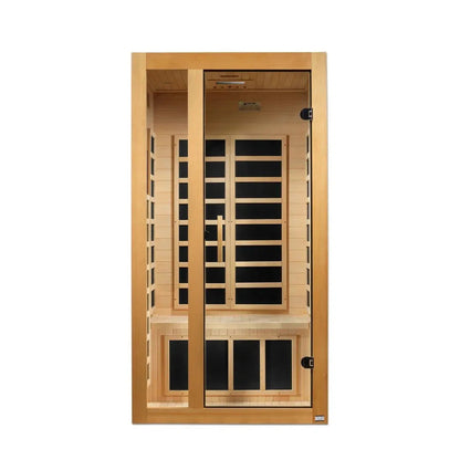 Aspen Peak- "Gracia" 1-2-person Low EMF FAR Infrared Sauna DYN-6119-01-Sauna-Aspen Peak Solutions