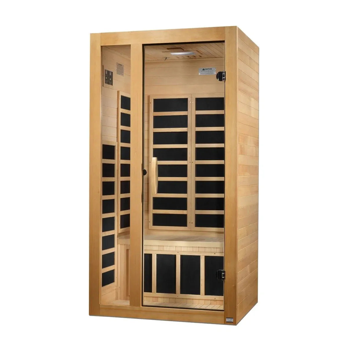 Aspen Peak- "Gracia" 1-2-person Low EMF FAR Infrared Sauna DYN-6119-01-Sauna-Aspen Peak Solutions