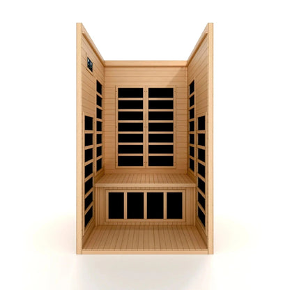 Aspen Peak- "Gracia" 1-2-person Low EMF FAR Infrared Sauna DYN-6119-01-Sauna-Aspen Peak Solutions