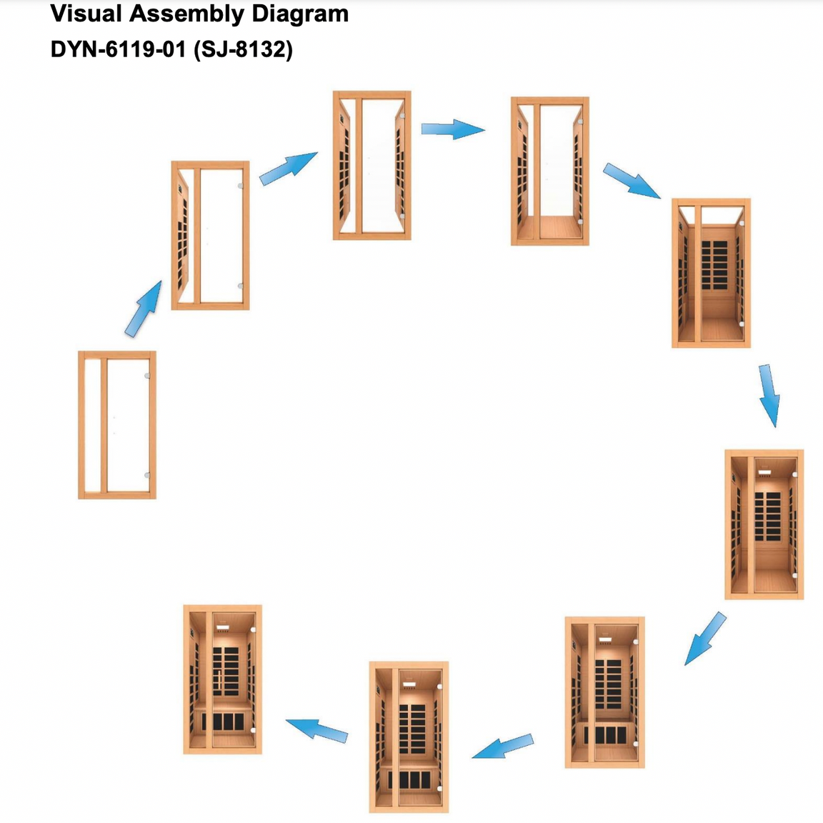 Aspen Peak- "Gracia" 1-2-person Low EMF FAR Infrared Sauna DYN-6119-01-Sauna-Aspen Peak Solutions