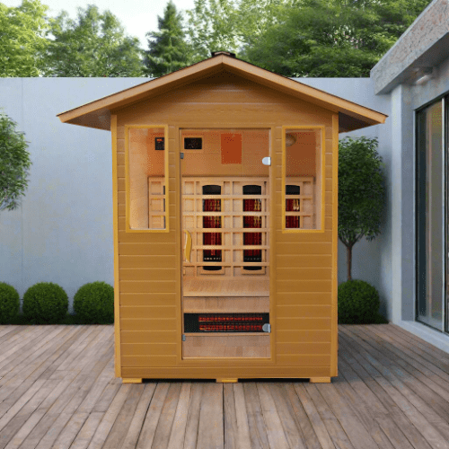 Aspen Peak- Grandby 3-Person Outdoor Infrared Sauna 300D-Sauna-Aspen Peak Solutions