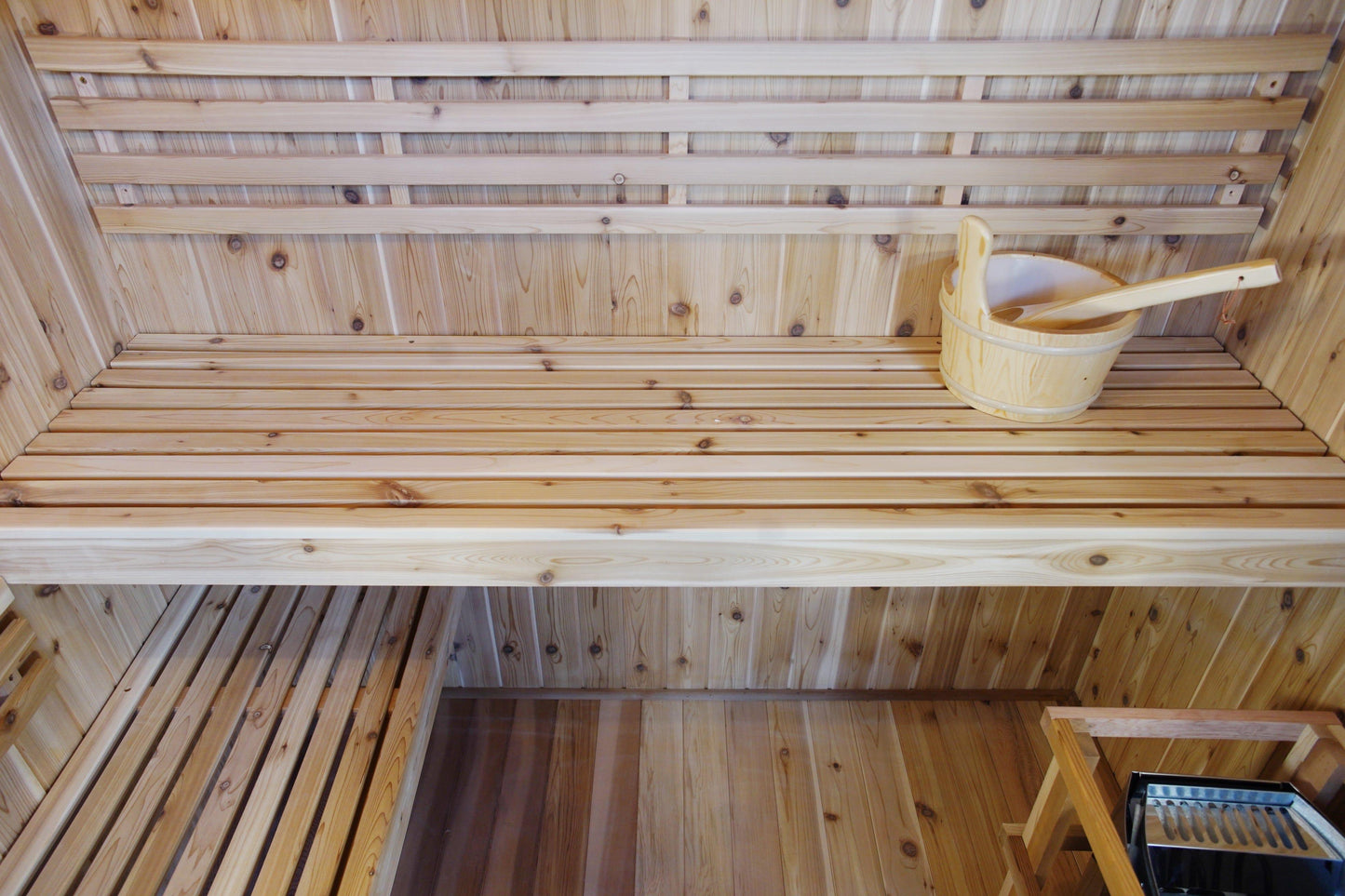 Aspen Peak- Hampton 3 Person Indoor Traditional Sauna w/ Double Bench-Sauna-Aspen Peak Solutions