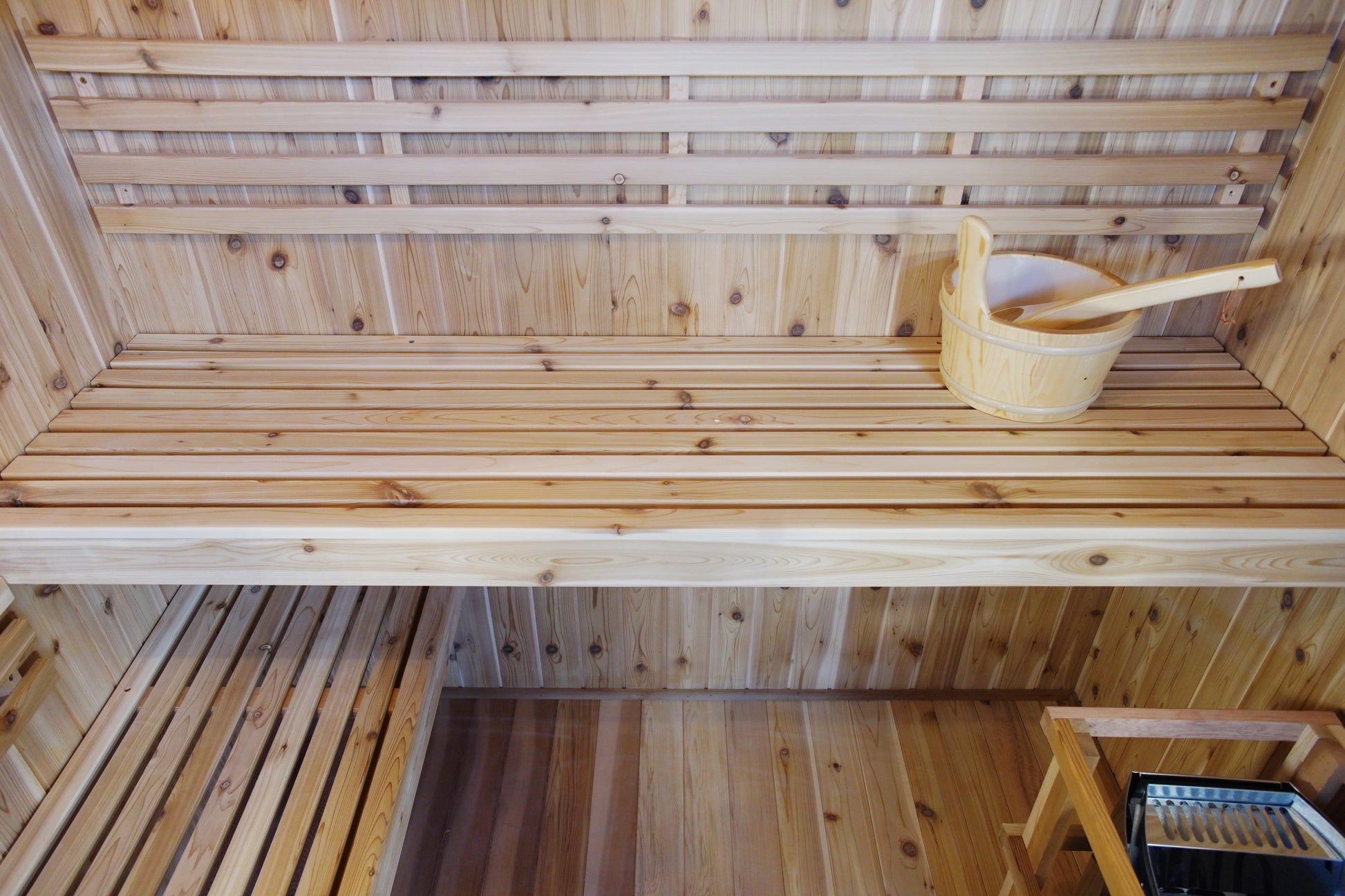 Aspen Peak- Hampton 3 Person Indoor Traditional Sauna w/ Double Bench-Sauna-Aspen Peak Solutions