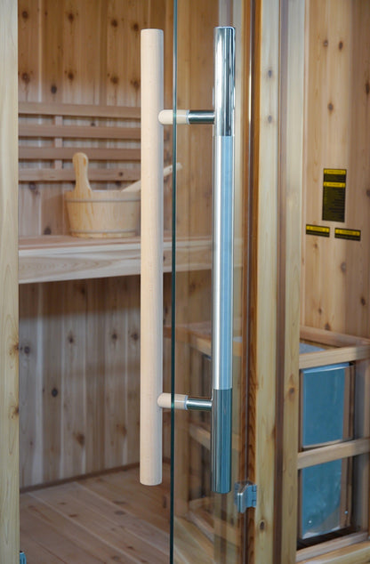 Aspen Peak- Hampton 3 Person Indoor Traditional Sauna w/ Double Bench-Sauna-Aspen Peak Solutions