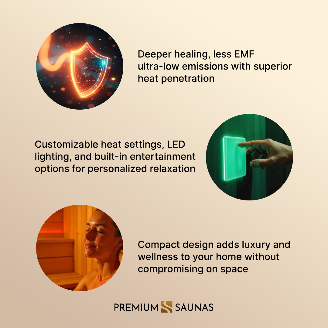 Aspen Peak- Heming Elite 2-person Corner Ultra Low EMF FAR Infrared Sauna - DYN-6225-02 Elite-Sauna-Aspen Peak Solutions