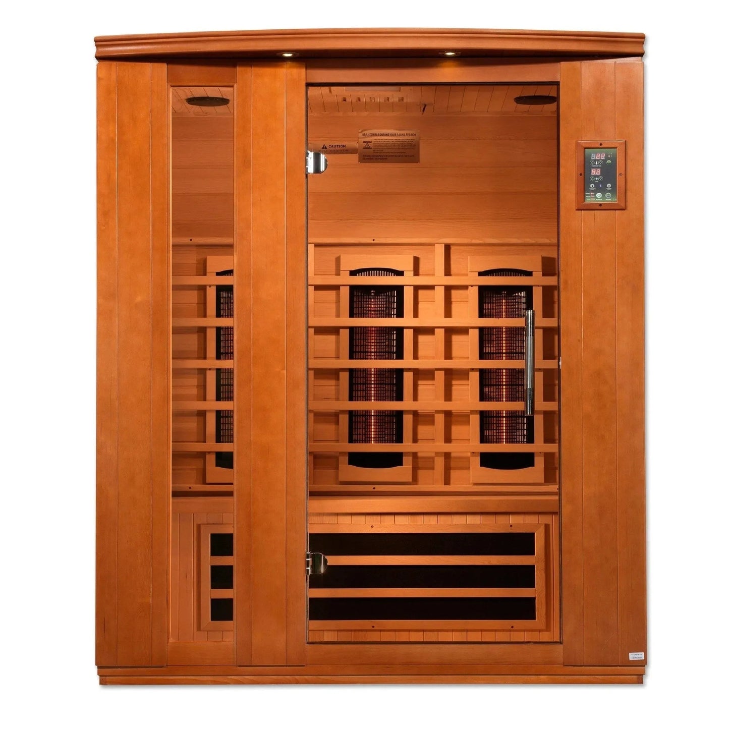 Aspen Peak- "Lugano" 3-Person Full Spectrum Near Zero EMF FAR Infrared Sauna DYN-6336-03 FS-Sauna-Aspen Peak Solutions
