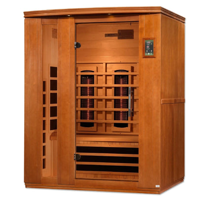 Aspen Peak- "Lugano" 3-Person Full Spectrum Near Zero EMF FAR Infrared Sauna DYN-6336-03 FS-Sauna-Aspen Peak Solutions
