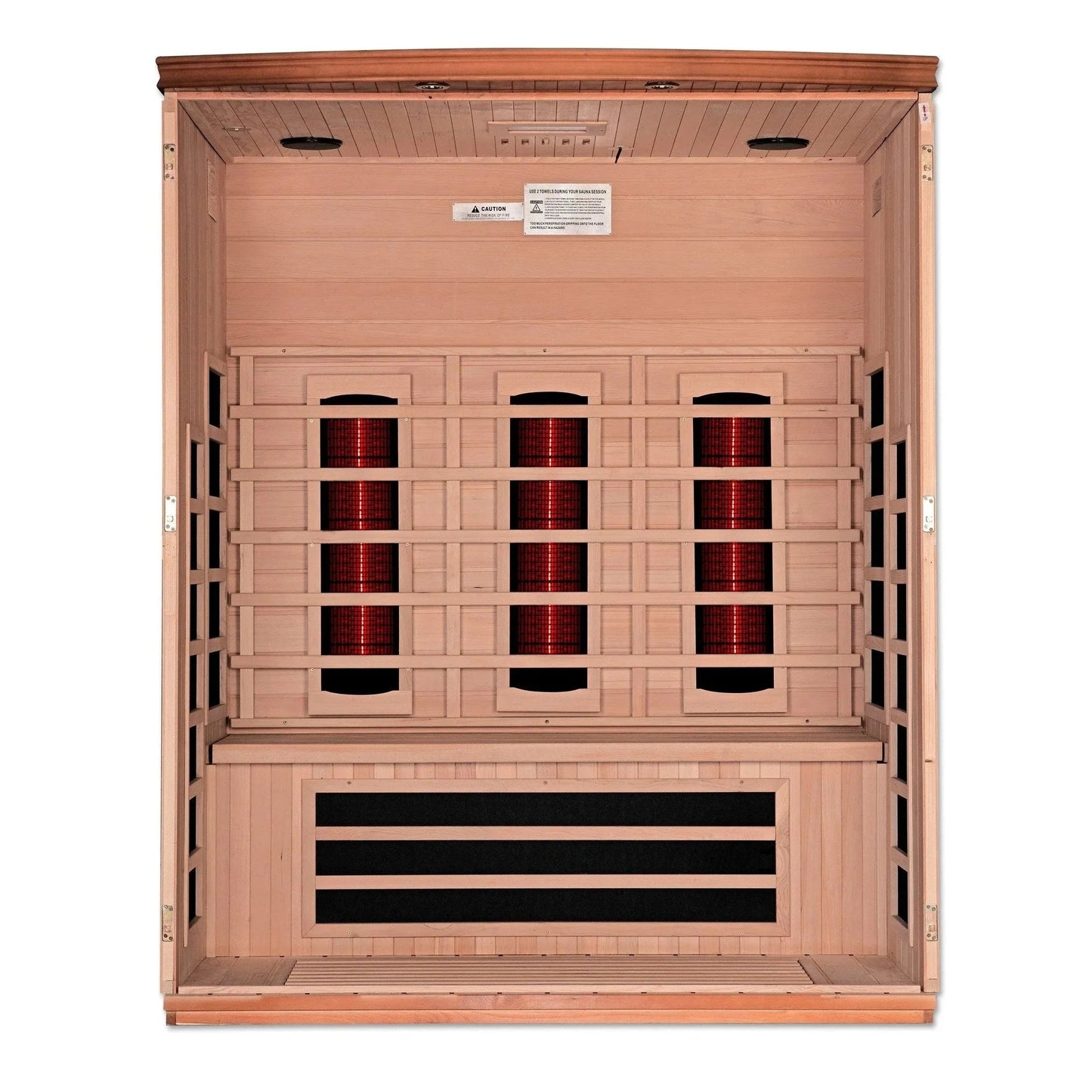 Aspen Peak- "Lugano" 3-Person Full Spectrum Near Zero EMF FAR Infrared Sauna DYN-6336-03 FS-Sauna-Aspen Peak Solutions