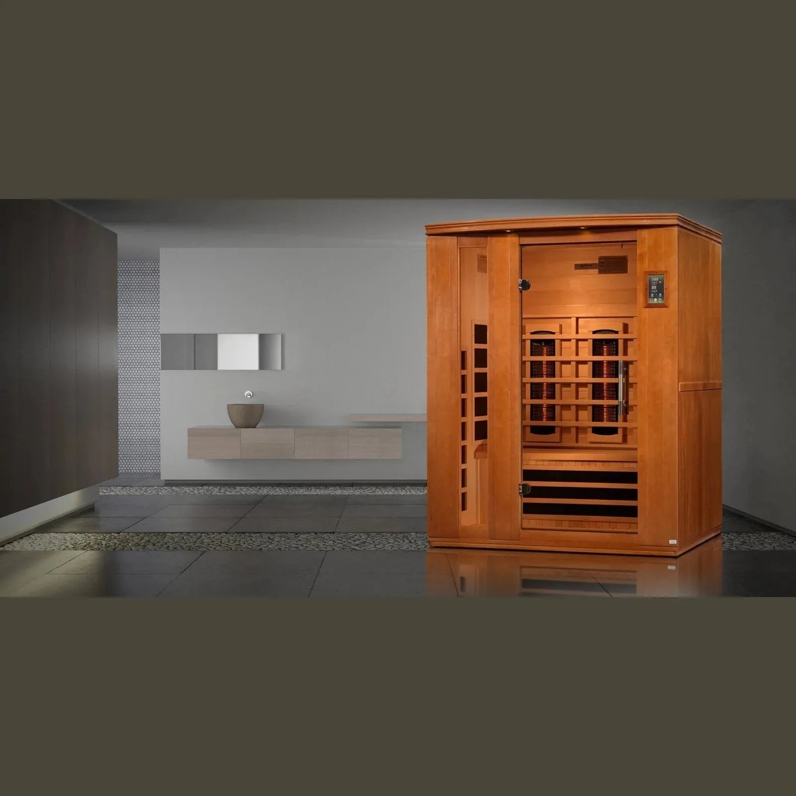 Aspen Peak- "Lugano" 3-Person Full Spectrum Near Zero EMF FAR Infrared Sauna DYN-6336-03 FS-Sauna-Aspen Peak Solutions