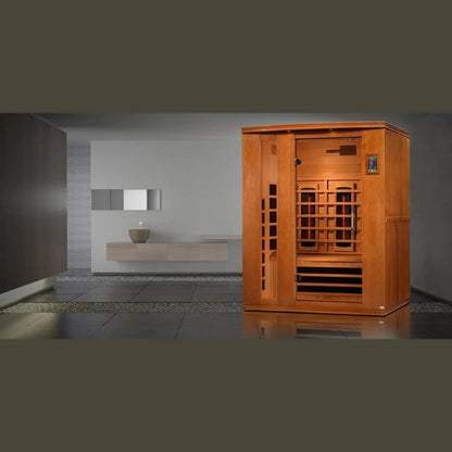 Aspen Peak- "Lugano" 3-Person Full Spectrum Near Zero EMF FAR Infrared Sauna DYN-6336-03 FS-Sauna-Aspen Peak Solutions