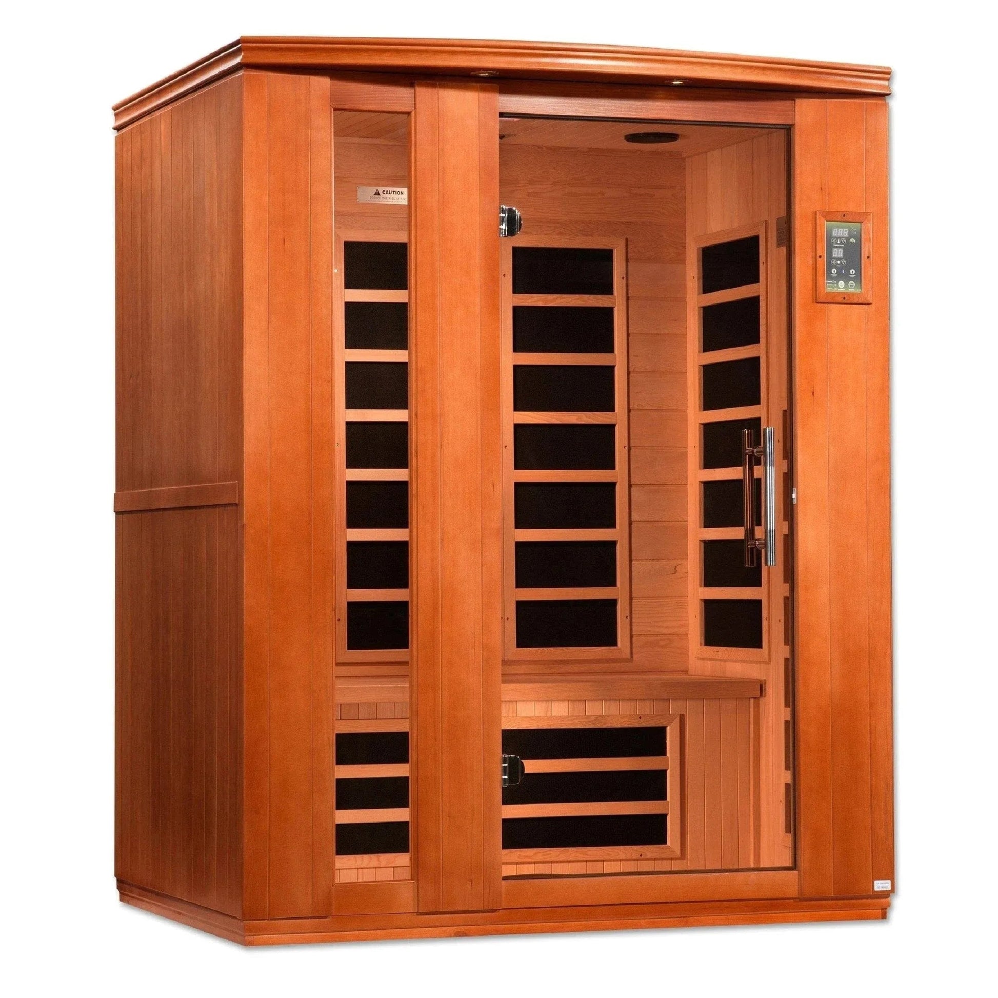 Aspen Peak- "Lugano" 3-person Low EMF FAR Infrared Sauna DYN-6336-02-Sauna-Aspen Peak Solutions