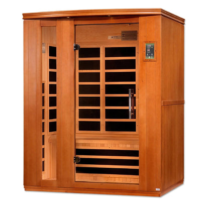 Aspen Peak- Lugano 3-person Ultra Low EMF FAR Infrared Sauna - DYN-6336-02 Elite-Sauna-Aspen Peak Solutions