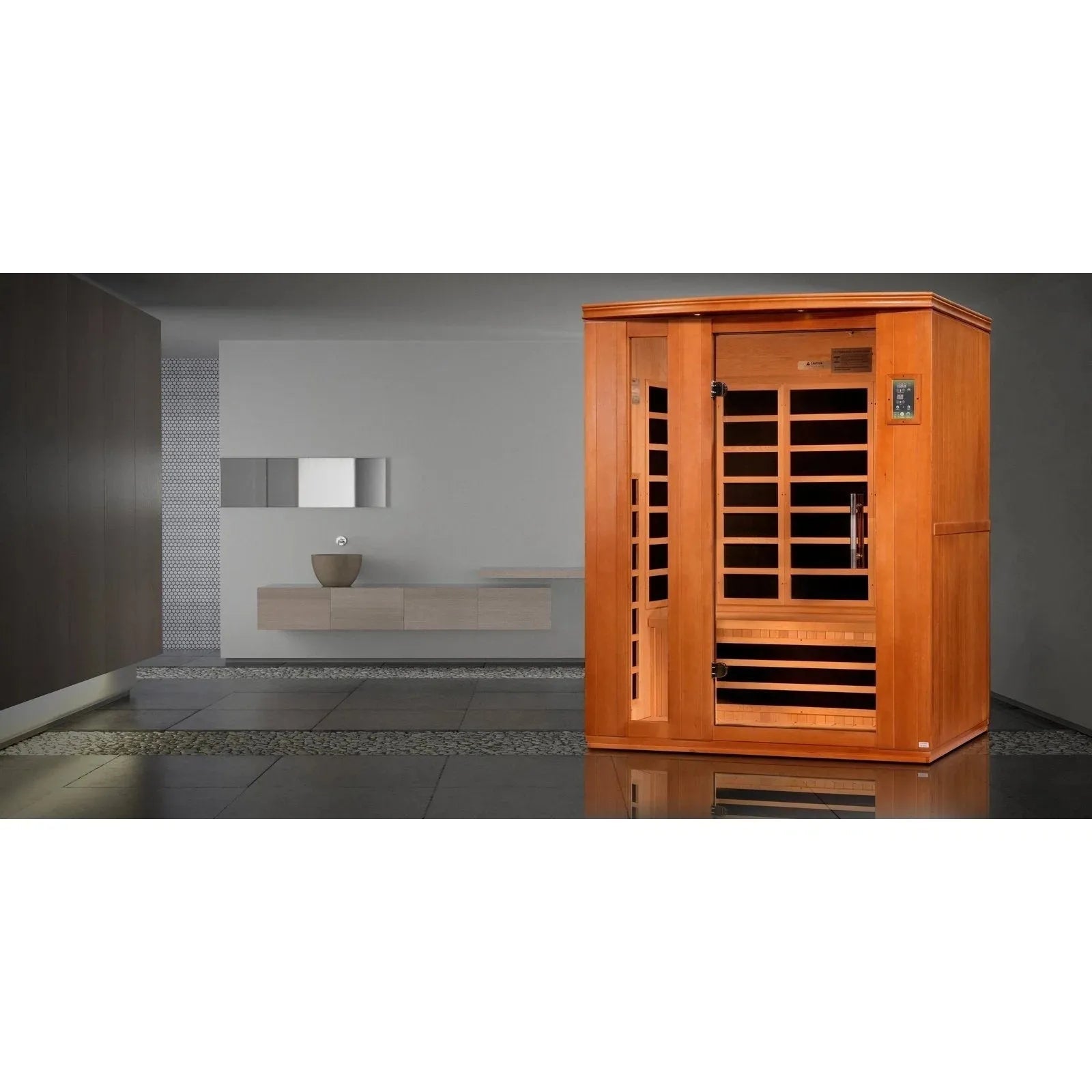Aspen Peak- Lugano 3-person Ultra Low EMF FAR Infrared Sauna - DYN-6336-02 Elite-Sauna-Aspen Peak Solutions