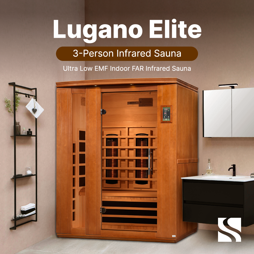 Aspen Peak- Lugano 3-person Ultra Low EMF FAR Infrared Sauna - DYN-6336-02 Elite-Sauna-Aspen Peak Solutions
