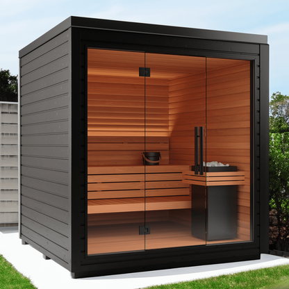 Aspen Peak- Mira L Outdoor Cabin Sauna Kit-Sauna-Aspen Peak Solutions