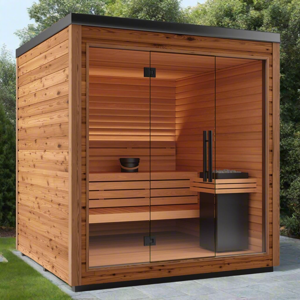 Aspen Peak- Mira L Outdoor Cabin Sauna Kit-Sauna-Aspen Peak Solutions